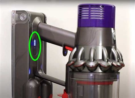 When your Dyson vacuum cleaner has a flashing blue light, it means that the battery needs to be recharged. . Dyson v10 3 solid blue lights no power